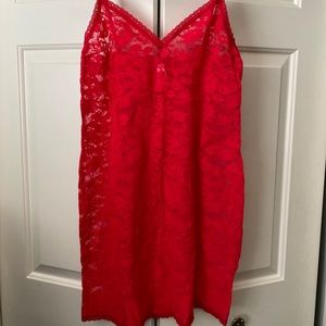 Victoria’s Secret Lace Chemise - Red